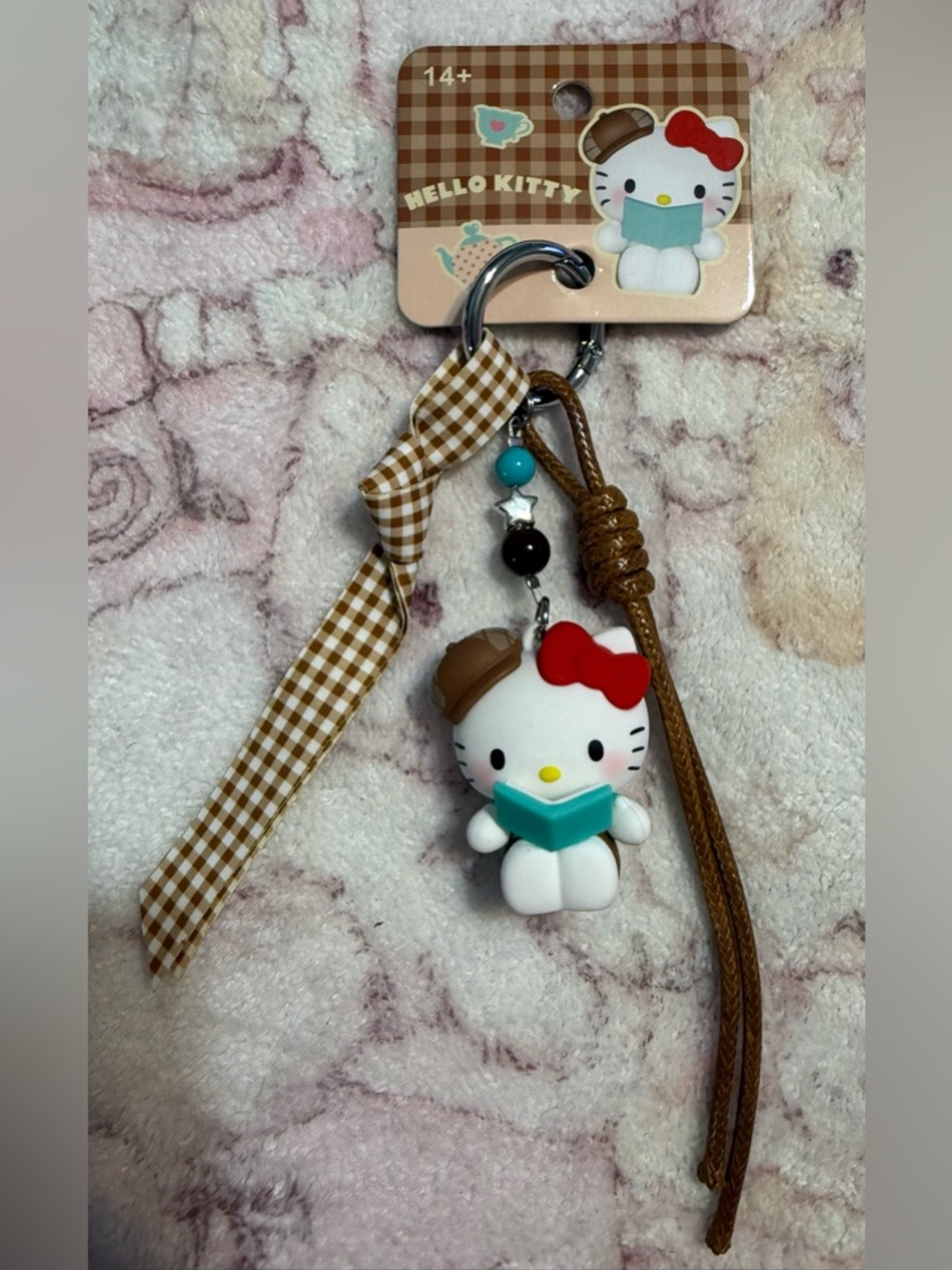 🆕 Hello Kitty Official Brown Charm Keychain